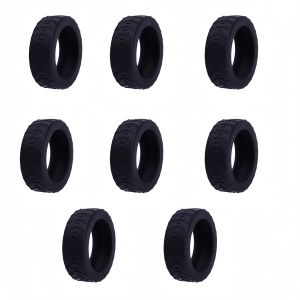 (8 ชิ้น)ปลอกหุ้มล้อซิลิโคน สำหรับกระเป๋าเดินทาง ลดเสียงรบกวน ปลอกหุ้มล้อกระเป๋าเดินทางแบบหนา อุปกรณ์เสริมกระเป๋าเดินทาง