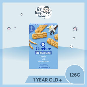 BB King Kong Gerber Snack Lil Biscuits 126g Box Toddler Snack 1 year and above/ Makanan kanak-kanak 1 tahun dan ke atas零食饼干126g盒装幼儿零食1年及以上