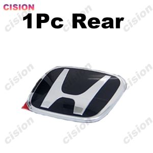 For Honda Civic 2000-2005 Acrylic Honda Black 3D Acrylic Emblem Front Rear Steering Wheel Logo Frame Panel Cover Trim Badge Styling Accessories