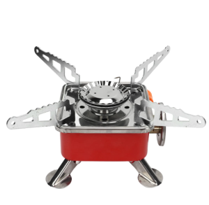 Camping Stainless Steel Gas Stove Ultra Light Folding Furnace Outdoor Metal Camping Gas Stove KMV Trading