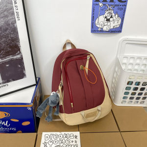 กระเป๋าสะพายหลัง เป้ลำลอง กระเป๋านักเรียน/นักศึกษา ใส่โน๊ตบุ๊ค ใส่หนังสือได้ มี 5 สีให้เลือก กระเป๋าหลายช่อง สไตล์เกาหลี กันนํ้า และทนต่อการสึกหรอ