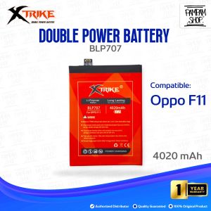 XTRIKE Double Power Baterai BLP707 Oppo F11 Batre Batrai Battery Dual Ori Original BLP 707