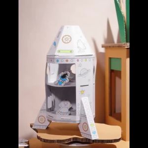 [SG Seller]DIY Rocket Graffiti Puzzle Childrens Space-Themed Model Aviation Puzzle Kindergarten Craft Kit