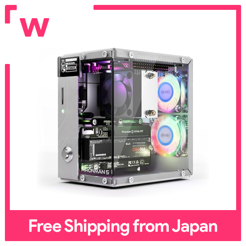 Pironman 5 NVMe M.2 SSD PCIe máy tính mini trường hợp cho Raspberry Pi ...