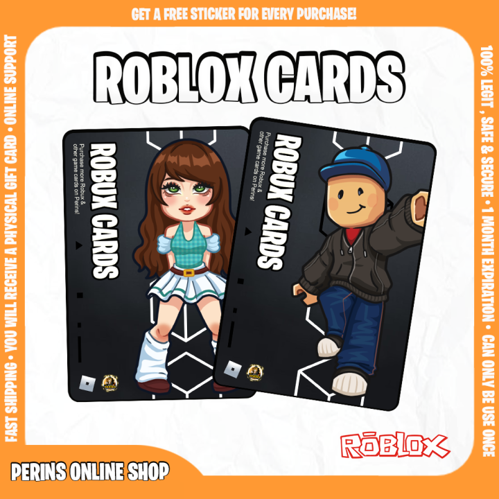 Roblox (Robux 800 / 1200 / 2100 / 4500) - Redeemable Physical Gift Cards