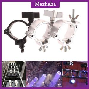 Mazhaha ที่ยึดอลูมิเนียมแบบยึดเสาค้ำสำหรับยึดไฟเวที O กรงเล็บ48-51มม. ตะขอยึดท่อสปอตไลท์เคลื่อนที่สำหรับ DJ