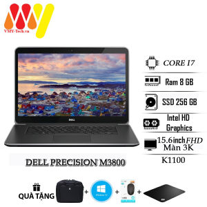 Laptop Dell Precision M3800 mỏng nhẹ màn hình 15.6inch QHD+3K cao cấp Core i7 Ram 8gb ổ cứng SSD 256 cạc rời VGA K1100 dòng máy trạm cao cấp
