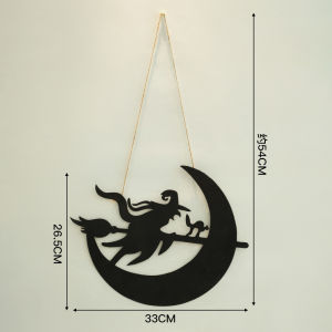 Black Boo door logo on Halloween door decoration Wrought iron hanging Halloween wall hanging decoration