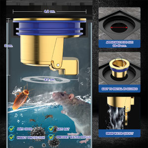 All-copper Floor Drain Deodorizing Core Shower Drain Stopper Insectproof Anti-odor Floor Strainer Filter Plug Sewer Core Drain Stopper Bathroom Tub Drainage Fast