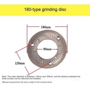 Heavy Duty 180 Type Grinder Disc Wet Dry Wear Resistant Spare Parts for Whole Grains Milling Machine