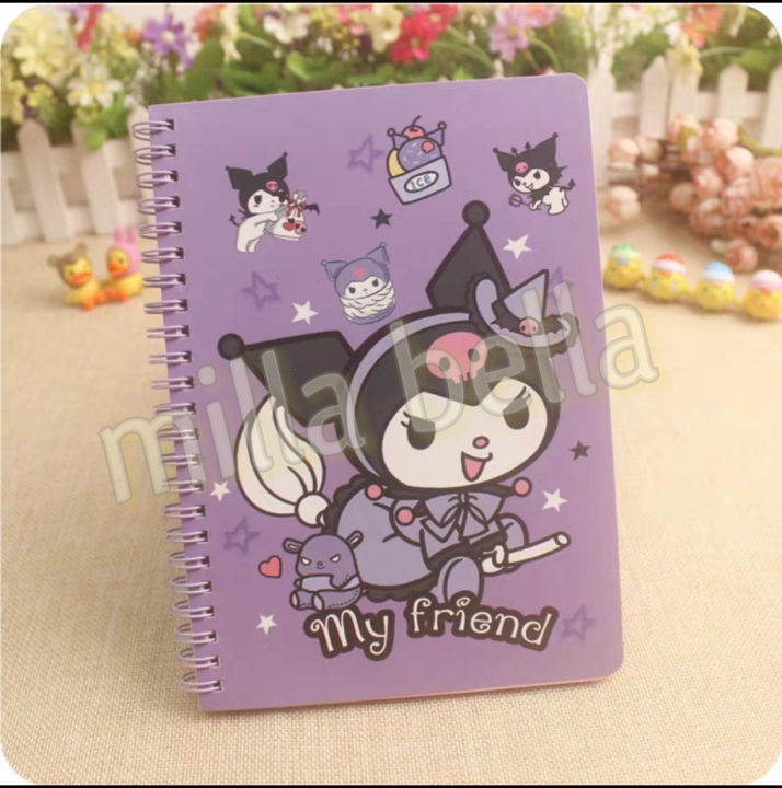 MB%20Diary%20Buku%20Tulis%20Notes%20Notepad%20A5%20Ring%20Full%20Colour%20My%20Melody%20Kuromi%20Hello%20Kitty%20Cinnamoroll%20Pompompurin%20Pochacco%20Twin%20Stars%20-%20Image%205