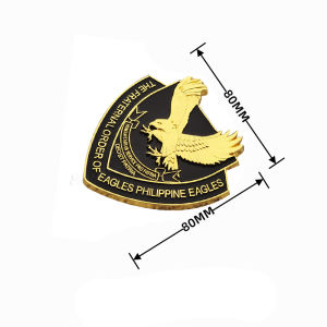 Metal Eagles Emblem Alloy Philippine Eagles Totem Auto Body Sticker Waterproof