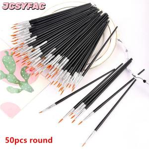 JCSYFAC Sơn Bàn Chải Thiết Lập Nghệ Thuật Vòng Phẳng Tóc Nylon Tóc Sơn Bàn Chải Cho Dầu Acrylic Màu Nước Trẻ Em Nghệ Sĩ Người Mới Bắt Đầu Sinh Viên