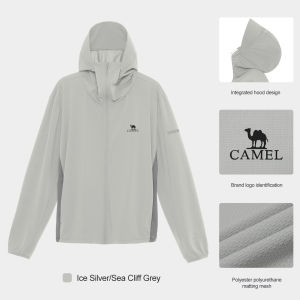 Áo khoác thoáng khí và bảo vệ chống tia UV cameljeans quần áo chống nắng ngoài trời nam Mới Mùa Hè UPF50 +