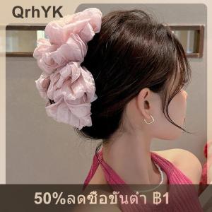 【QrhYK】 กิ๊บติดผมขนปุยอเนกประสงค์สำหรับผู้หญิงโบว์หวานขนาดใหญ่ที่หนีบผมทรงหางม้าทรงสูงคลิปหนีบผมแฟชั่นสำหรับเป็นของขวัญ