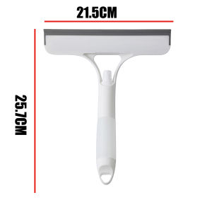 Glass Cleaning Scraper Bathroom Glass Silicone 3-in-1 Scraper Sponge Cleaning Brush Handheld Scraper Silicone Shower Scraper Comes With A Spray Bottle