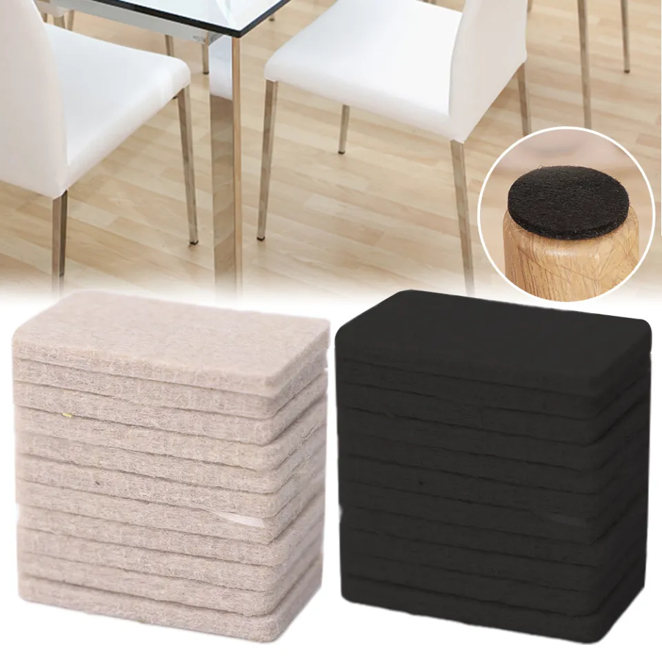 12 Stickers/sheet 40*25mm Felt Chair Leg Pads 3mm Thick Floor