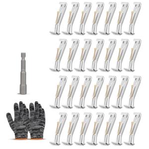 28 Gói Ẩn Máng Xối Móc 5 Inch Xách Tay Mạnh Mẽ Chân Đế Với Ốc Vít Thuận Tiện Cho Máng Xối Sửa Chữa Dễ Dàng Installion