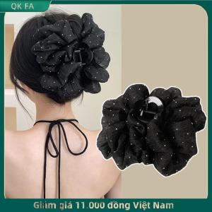QK FA ✨ Retro mới Bướm lớn đám mây lưới tóc Clip thời trang đuôi ngựa cá mập lấy Clip cô gái Quà Tặng Phụ kiện tóc