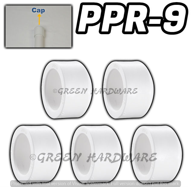 5PCS PPR9 PPR End Cap (20MM1/2, 25MM3/4, 32MM1INCH) Fittings