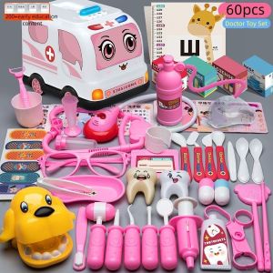 Bộ 60 Món Đồ Chơi Bác Sĩ Cho Bé Gái Hộp Y Tế Mô Phỏng Đồ Chơi Bác Sĩ Y Tá Cứu Thương Nhập Vai Đồ Chơi Trẻ Em
