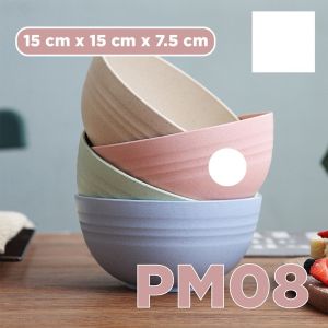 Mangkok Wheatstraw Bowl Mangkuk Plastik Microwave Warna Warni | Gandum
