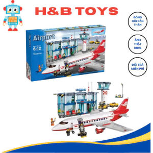 Đồ chơi xếp hình ciity Airport C 2082 lắp ráp mô hình nhà ga sân máy bay 703 chi tết