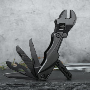 AE Multifunctional wrench portable outdoor combination tool with and bits adjustable wrench for car emergencies and home repairs