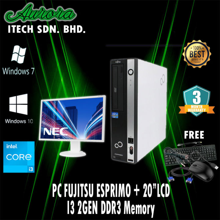 REFURBISHED)FUJITSU ESPRIMO D581 DESKTOP PC COMPUTER (SET)/ Intel