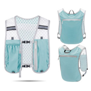 Running Vest Hydration with Water Bottle Storage Pocket Phone Holder Lightweight Running Vest Reflective Chest