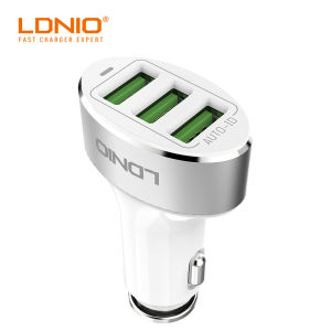Avivo LDNIO 5.1A 3 USB Ports Fast Charge Car Charger