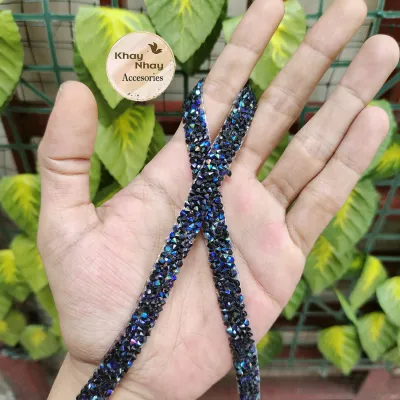 Payet Tikar Gosok | Diamond Kristal gosok 1cm × 40cm ( minimal order 2 baris ) I Payet Murah I Payet Mewah