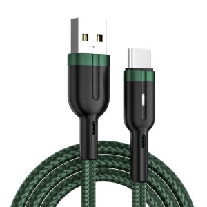 ✅100% Original Yoky 3A Smart Power Off Charging Data Cable Auto Power-off Protection Cord With LED