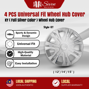 12/13/14/15 Inch High-Quality ABS Plastic Wheel Hub Covers - Universal Fit Sporty Design Easy Installation