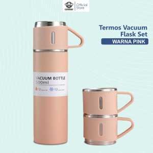 Termos Mini Vacuum Flask Set Cangkir Stainless Stell 500 ml