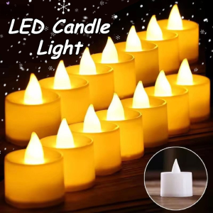 Battery Powered LED Flameless Candle Lights Wedding Birthday Party Home Decorative Lamp With Battery