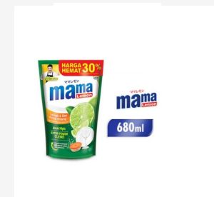 Mama Lemon Jeruk Nipis dan Lemon Kemasan Pouch Reffil 680 ml