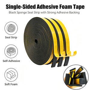 Single Sided Adhesive Waterproof Weather Stripping Foam Sponge Rubber Strip Tape For Window Door Seal Strip