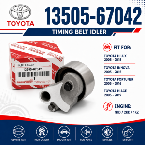 Timing Belt Idler Bearing Toyota Fortuner / HI-Ace / HiLux / Innova 2005-2015 13505-67042