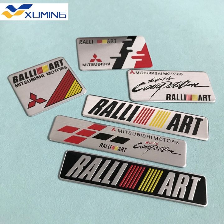 Xuming Mitsubishi Car Body Metal Nameplate Sticker For Ralliart Mirage