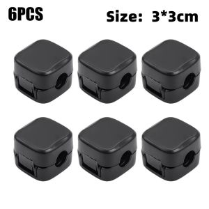 【Local Seller】6PCS Magnetic Attraction Data Cable Headphone Management Organizer Adjustable Wire Clamp Table USB Cable
