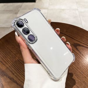 Case for VIVO Y04 4G 2025 VIVO y29 4g y29s 5g phone casing Softcase Silicone shockproof Cover quadrangle clear with lanyard SJSTYDMG01