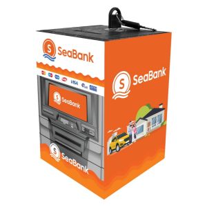 Celengan ATM Mini Bank Murah 15x15x20 cm Tabungan Viral Celengan Kunci