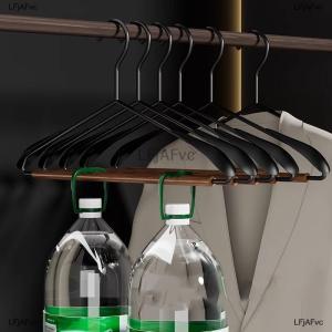[COD] LFjAFvc Thickened Wide-shoulder Beech Iron Suit Hanger Seamless Non-slip Paint Metal Hanger Home Hotel Dry And Wet Dual-use Hange