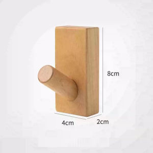 Móc Gỗ Óc Chó treo tường hành lang sáng tạo Móc áo khoác Bắc Âu móc treo cao cấp không có lỗ sau Gỗ đặc cửa