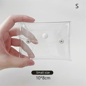 Transparent Cosmetic Bag PVC Organizer for Makeup Brush Toiletry Waterproof Stationery Storage Pouch