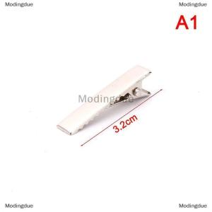 [COD] Modingdue 100pcs Black Hairclips Single Prong Alligator Hairpin Blank Setting Hair Clips