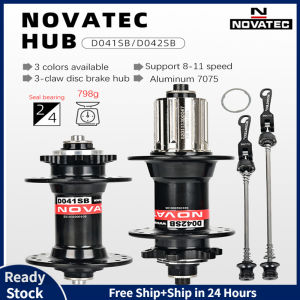 NOVATEC Hub D041SB D042SB Disc Card Brake MTB Mountain Bike Hub Bearing Front/Rear Bicycle Hubs 28 32 36 Holes 8/9/10/11Speed