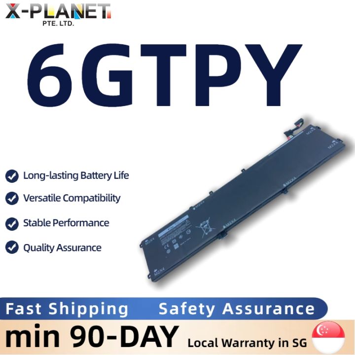 Bovekeey 6GTPY Battery 97WH for Dell XPS 15 9570 9560 7590 9550, Precision 5520 5510