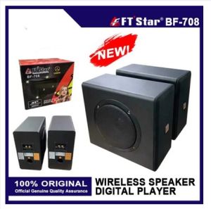 FT-Star  2 pcs TV Wireless Speaker（1800W )Digital Player BF-708
